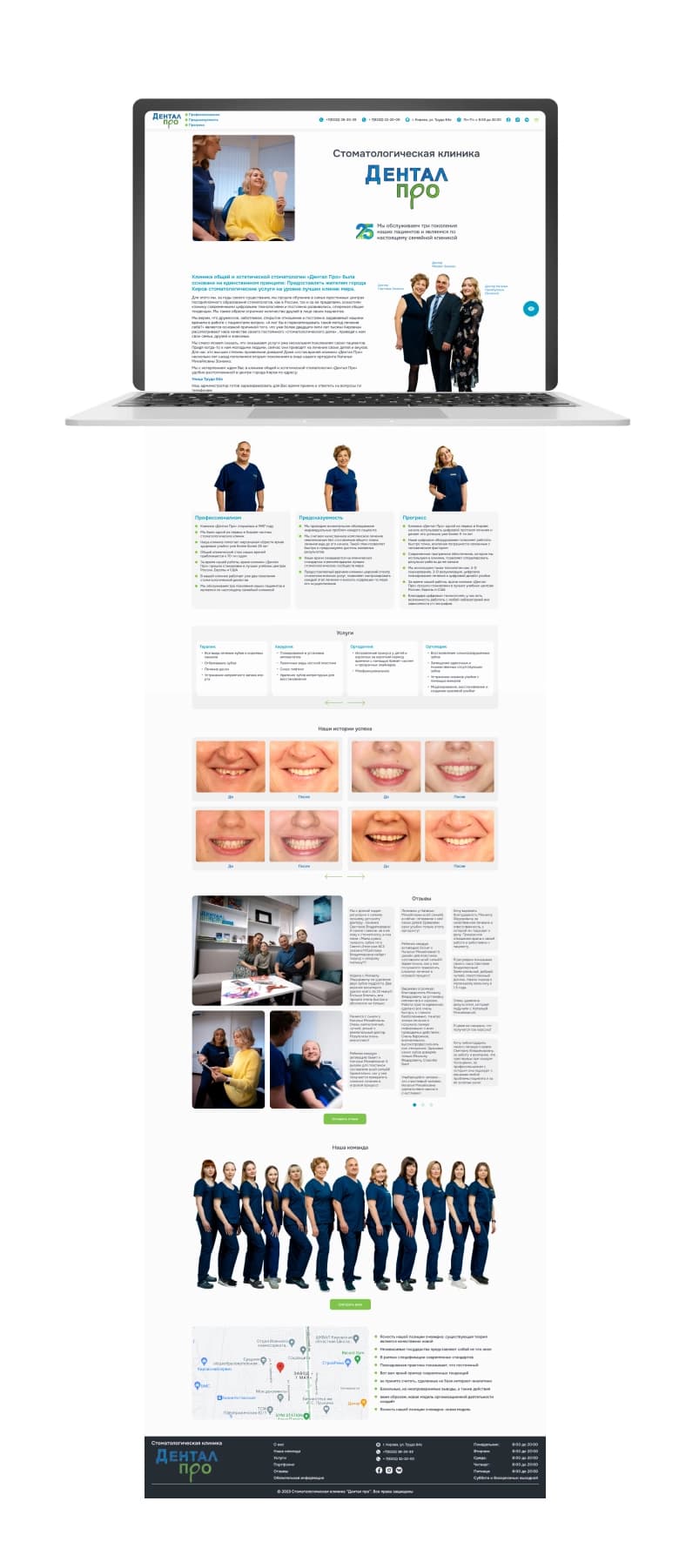 DENTAL PRO – DENTAL CLINIC - Website Design and Development