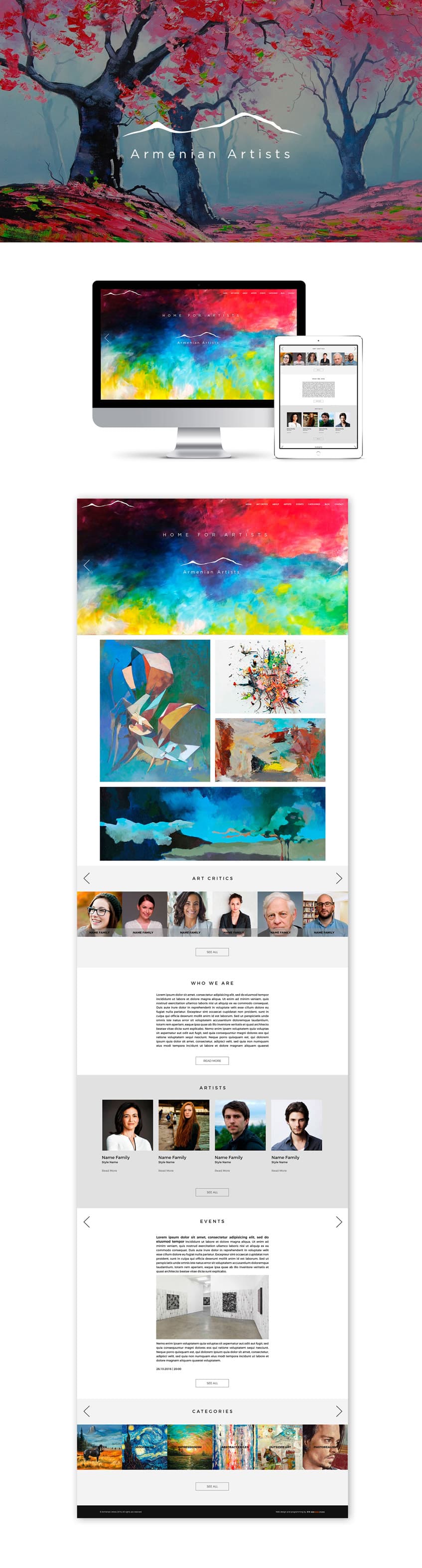 ARMENIAN ARTIST - Website Design and Development