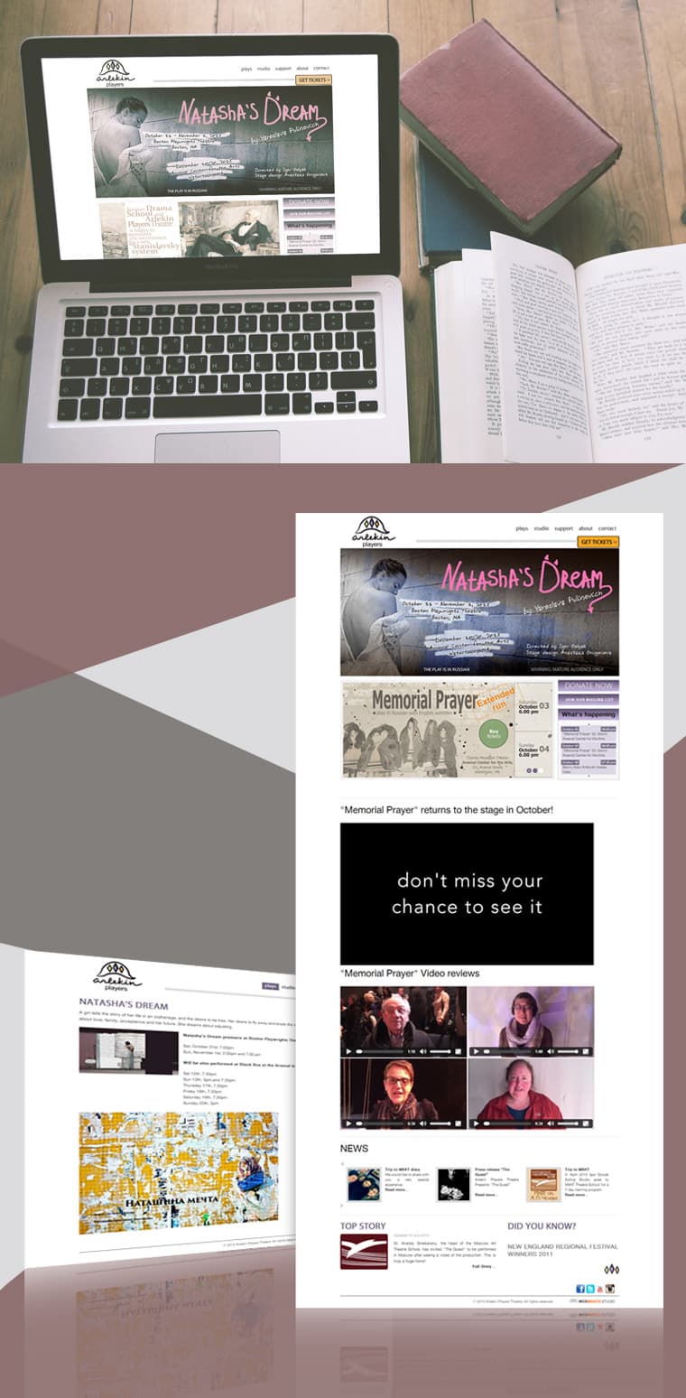 ARLEKIN PLAYERS ACTING STUDIO - Website Design and Development