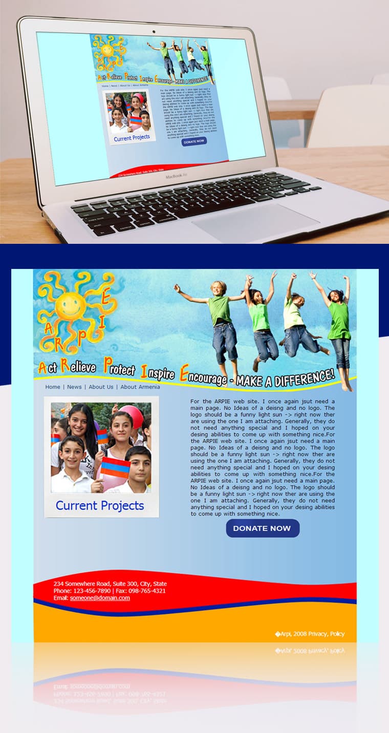 “ARPIE” NON PROFIT ORGANIZATION - Website Design and Development