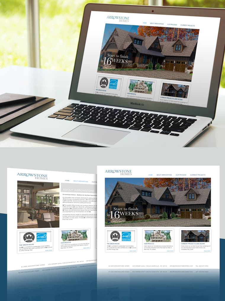 “ARROWSTONES HOMES” REALTY - Website Design and Development