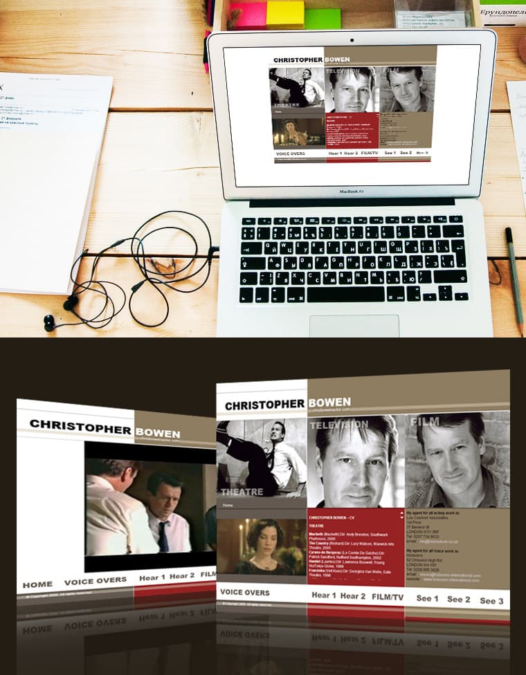 WEB SITE FOR CHRISTOPHER BOWEN - Website Design and Development