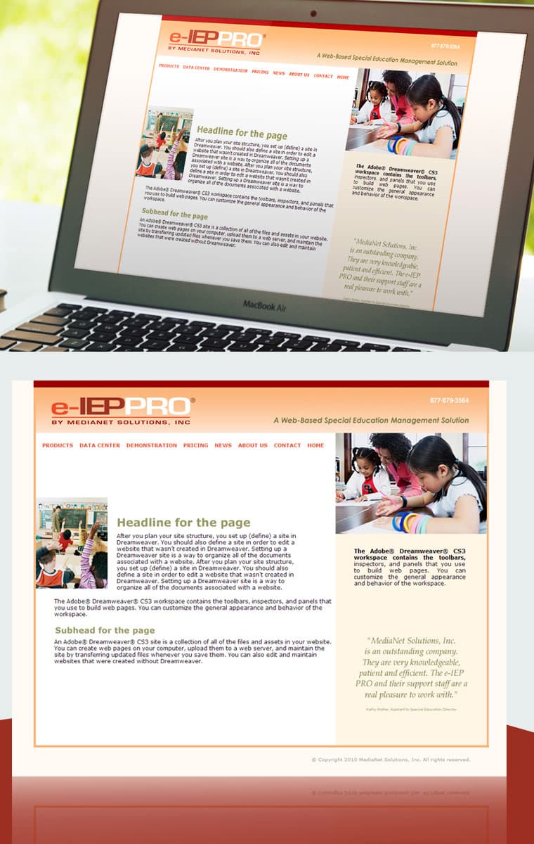 e-IEP PRO - Website Design and Development