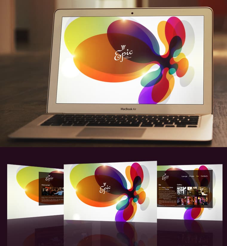 “EPIC” LOUNGE BAR - Website Design and Development