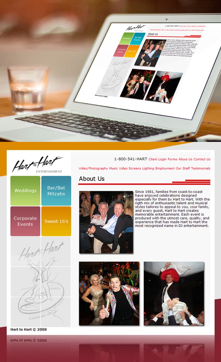 “HARTTOHART” ENTERTAINMENT - Website Design and Development