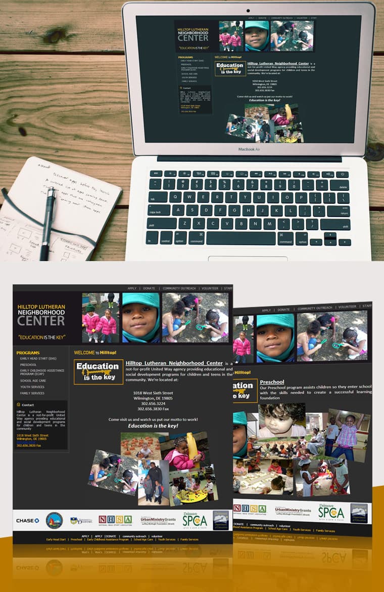 HILLTOP LUTHERAN NEIGHBORHOOD CENTER - Website Design and Development