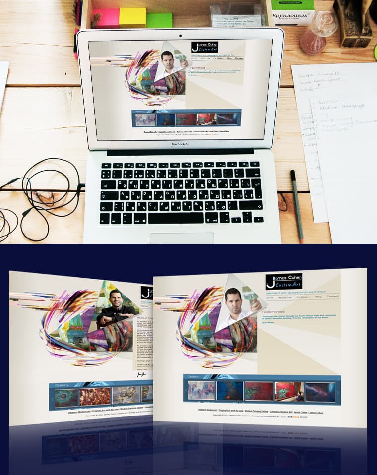 James Cohen Custom Art - Website Design and Development