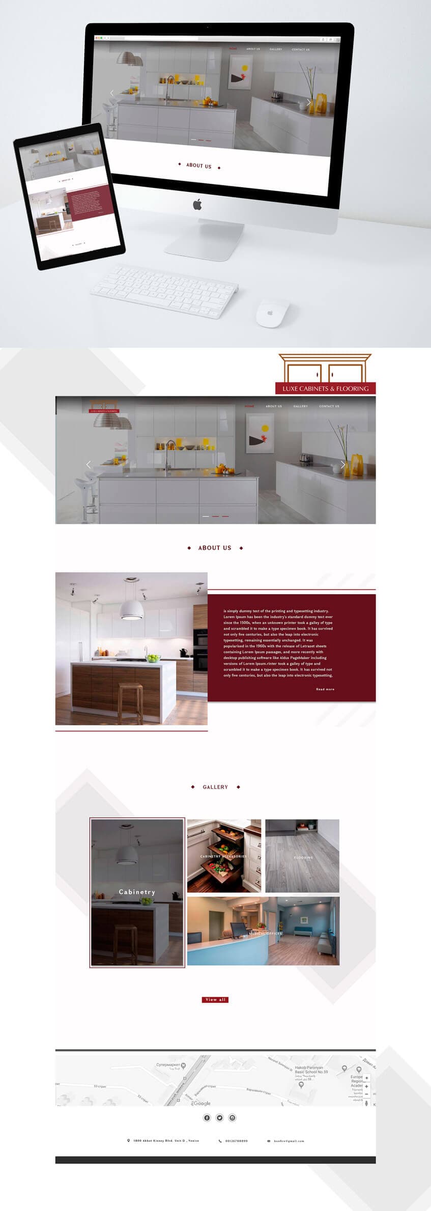 LUXE CABINETS AND FLOORING - Website Design and Development