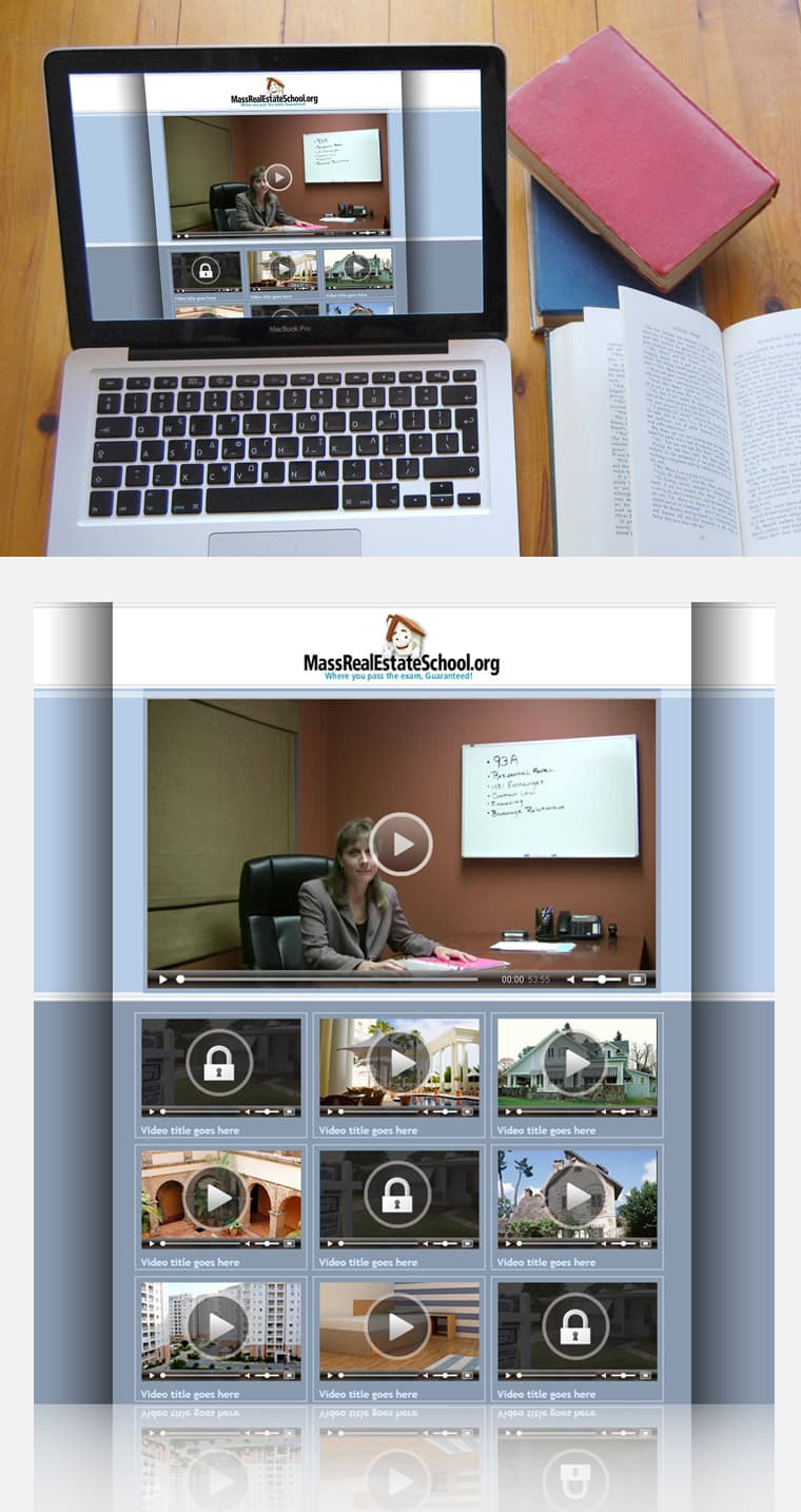 MASSACHUSETS REAL ESTATE SCHOOL - Website Design and Development
