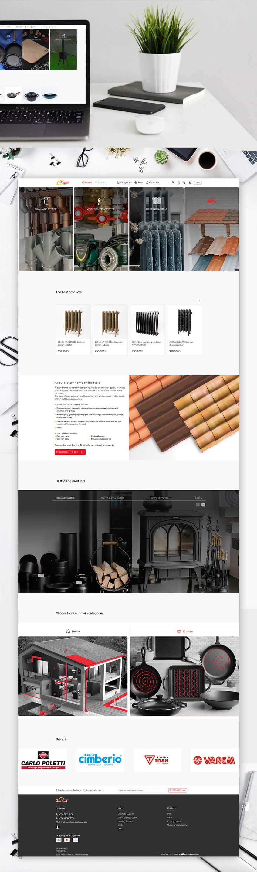 MASTER HOME - Website Design and Development