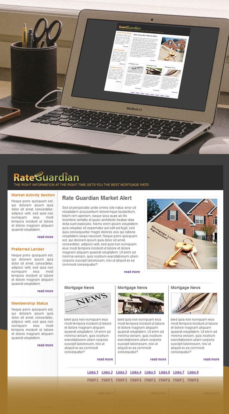 “RATEGUARDIAN” NEWSLETTER - Website Design and Development