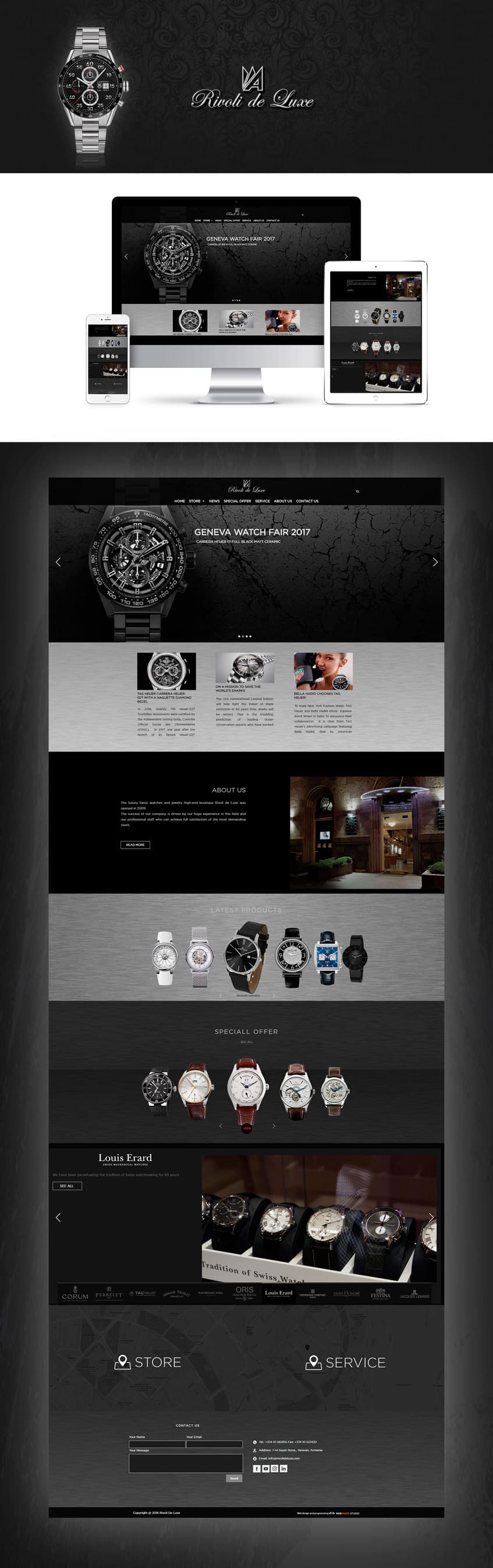 RIVOLI DE LUXE - Website Design and Development