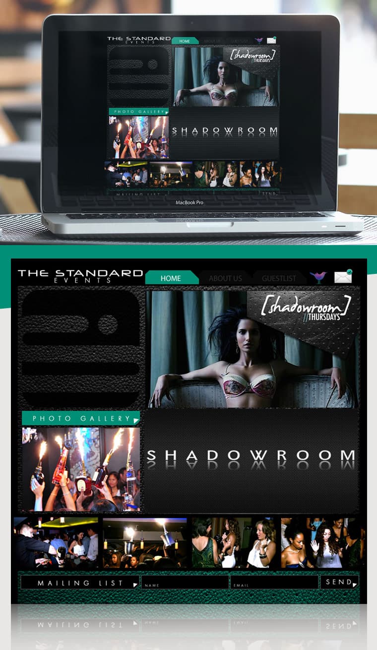 The Standard Events - Website Design and Development