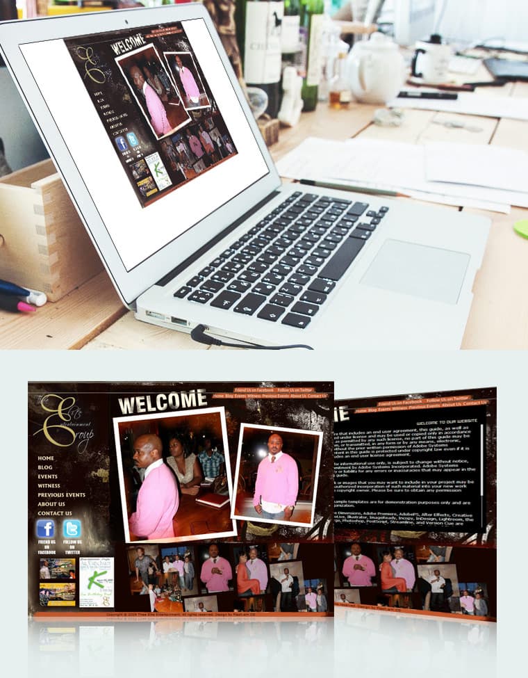 The Elite Entertaiment - Website Design and Development