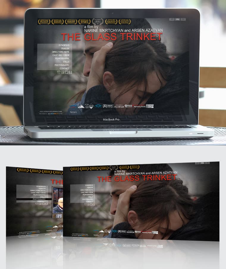THE GLASS TRINKET – film web site - Website Design and Development
