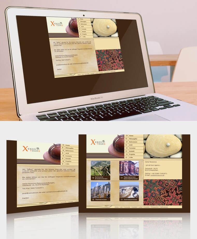 “XENOSTOURS” – PRIVATE TOUR AGENCY - Website Design and Development